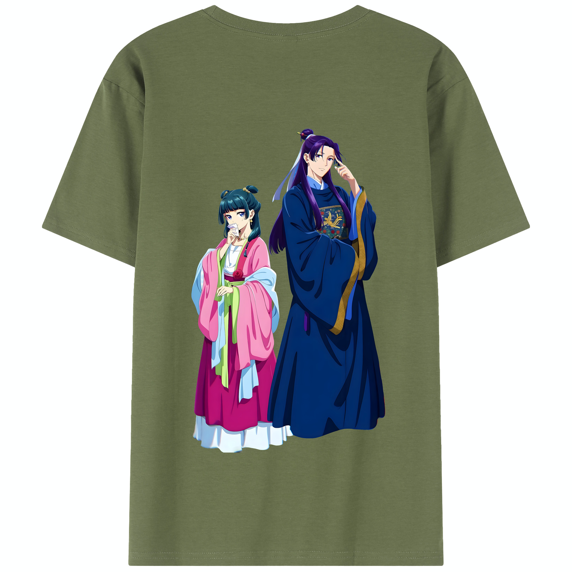 （画像用） 薬屋のひとりごと The Apothecary Diaries 綿100％半袖Tシャツ（背面プリント）